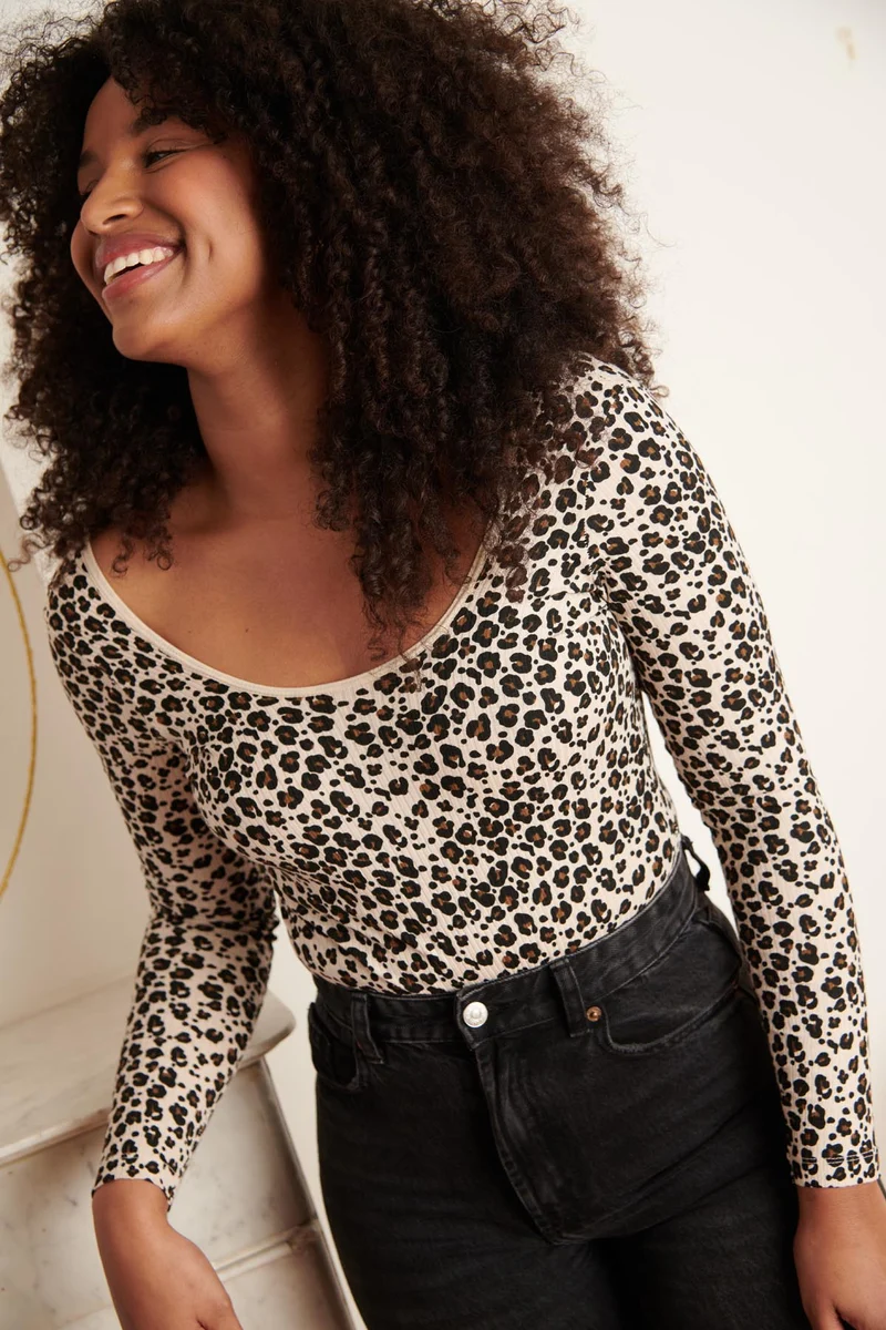 Body Coton BIO - Léopard