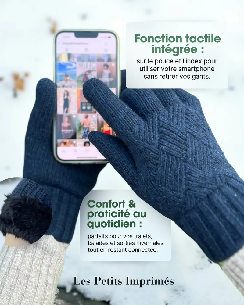 Gants Polaire Tactiles Femme
