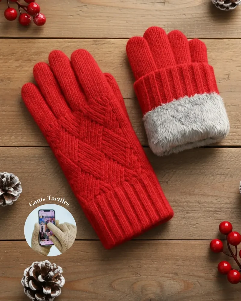 Gants Polaire Tactiles Femme