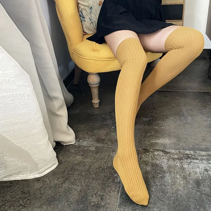 Chaussettes Hautes Mi Cuisses Femme