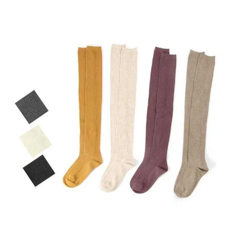 Chaussettes Hautes Mi Cuisses Femme