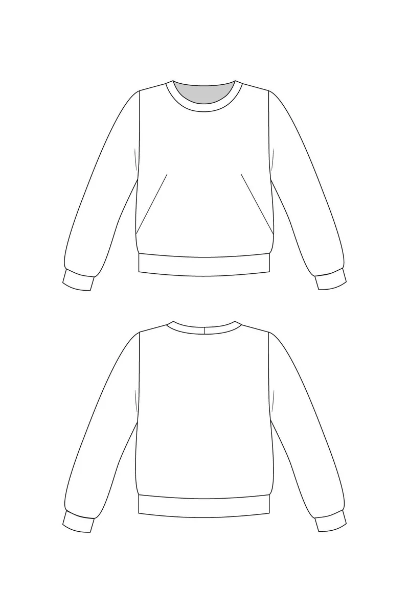 Patron de couture PDF | Chandail Sloane | Named Clothing