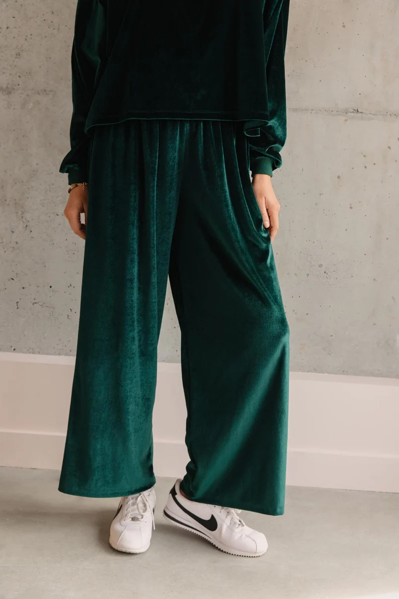 Pantalon Velours - Vert Foncé
