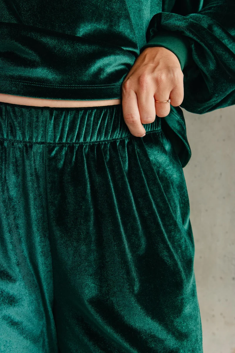 Pantalon Velours - Vert Foncé
