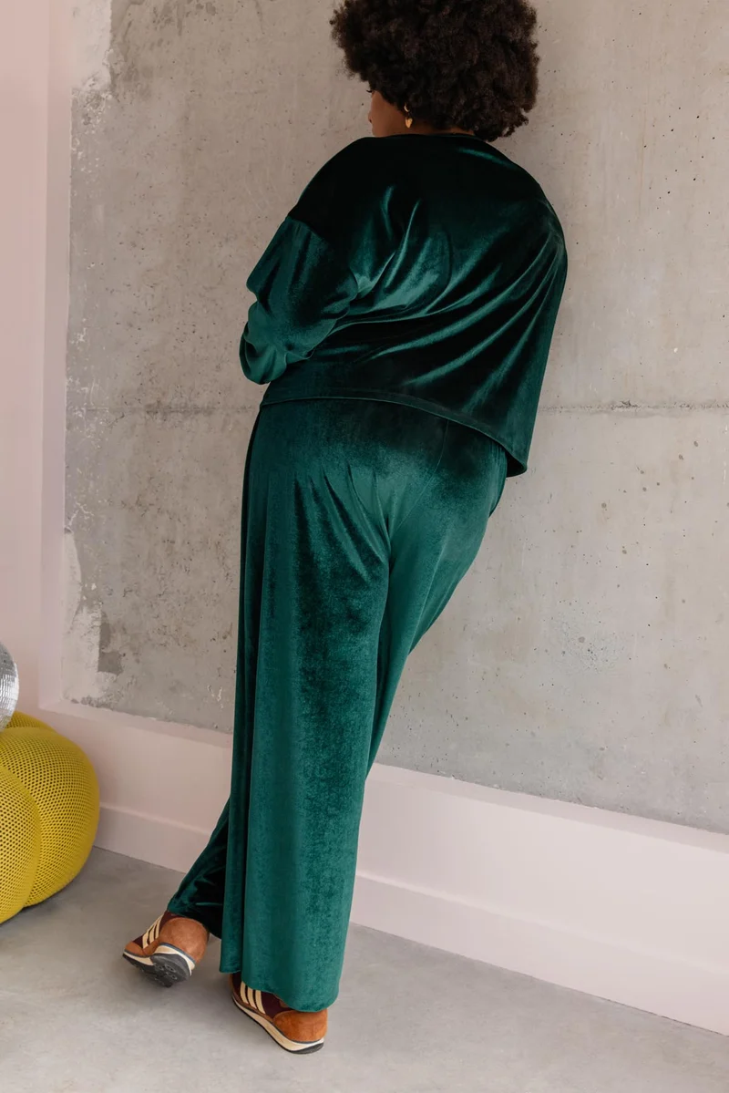 Pantalon Velours - Vert Foncé
