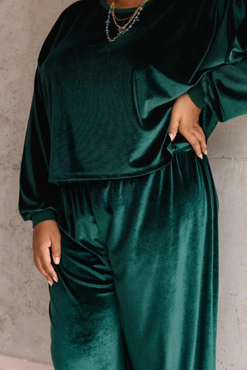 Pantalon Velours - Vert Foncé