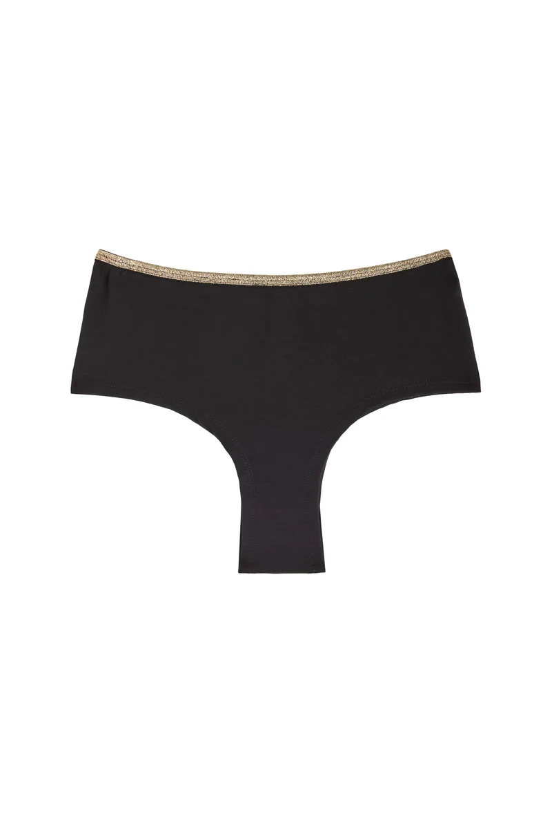 Shorty Tanga Lurex - Noir