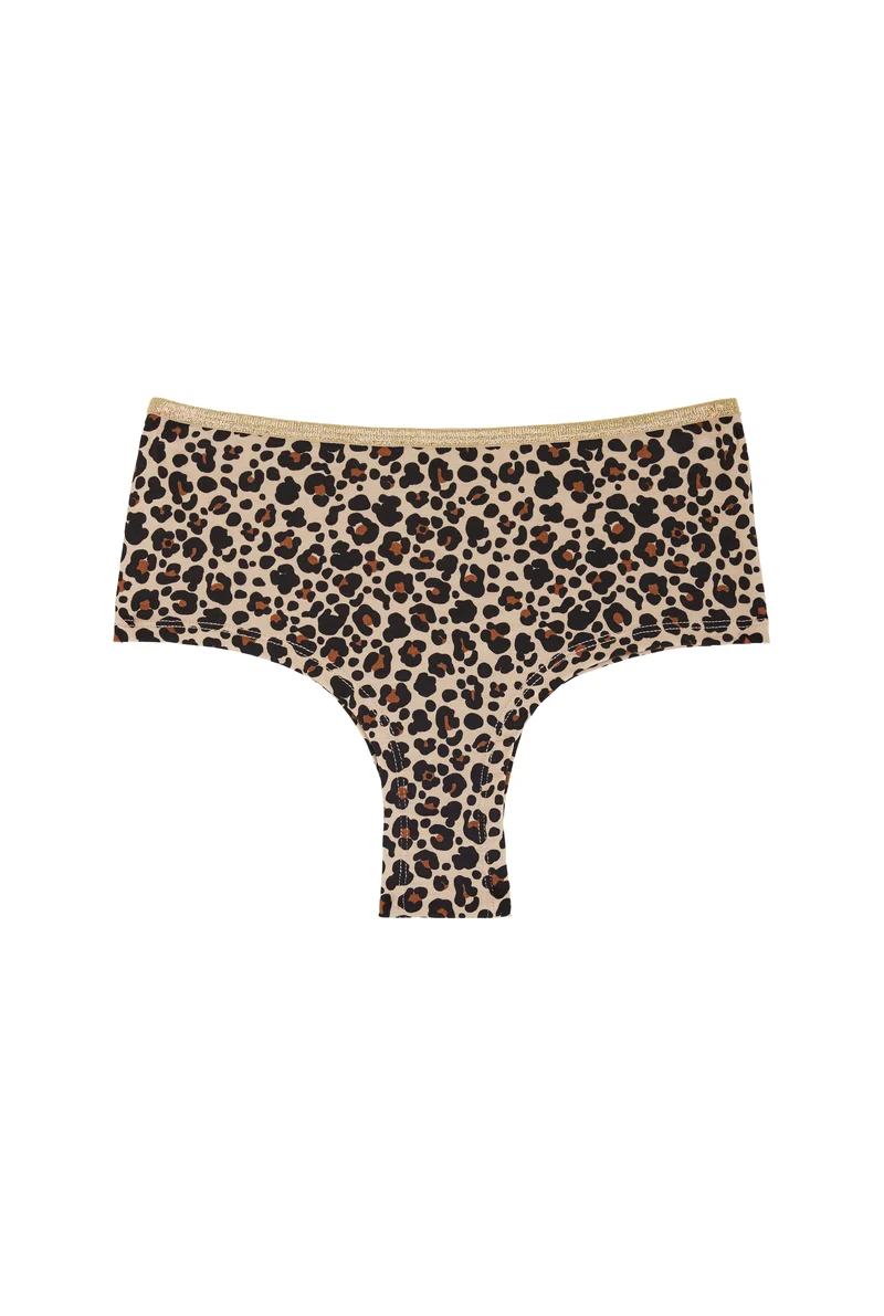 Shorty Tanga Lurex - Léopard