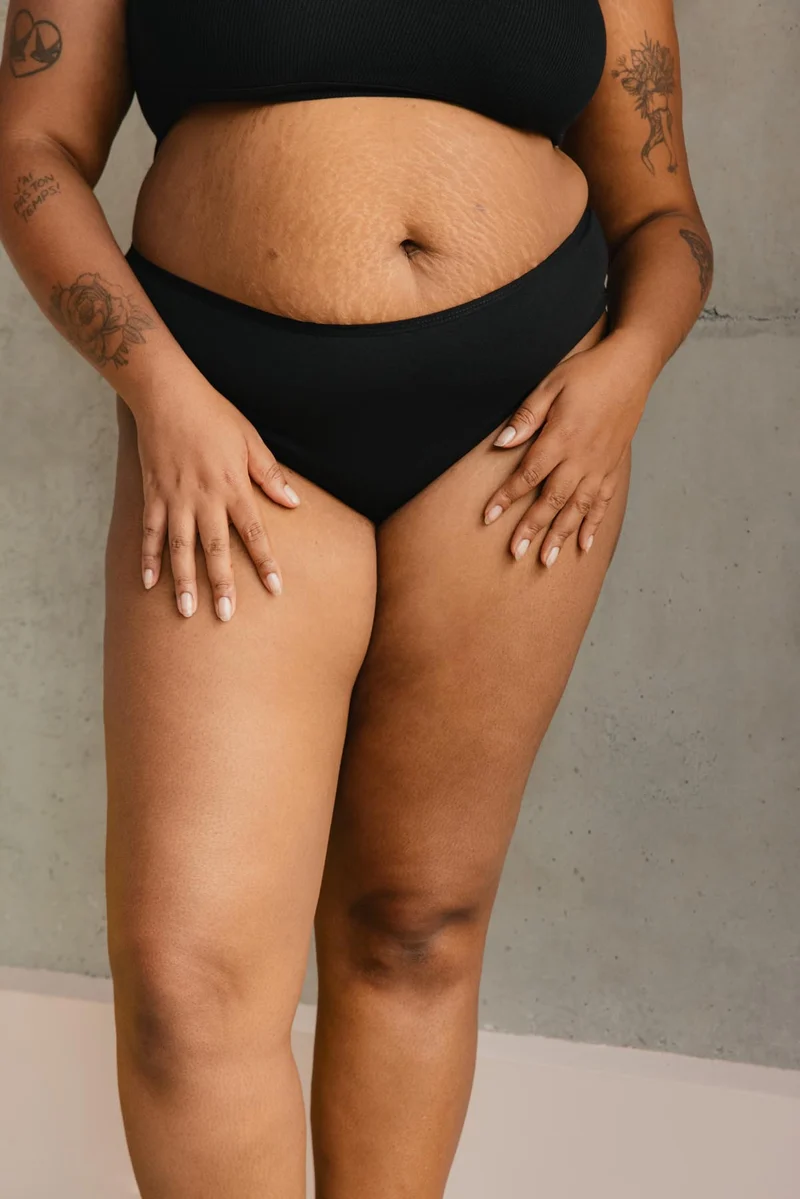 Shorty Tanga Coton BIO - Noir
