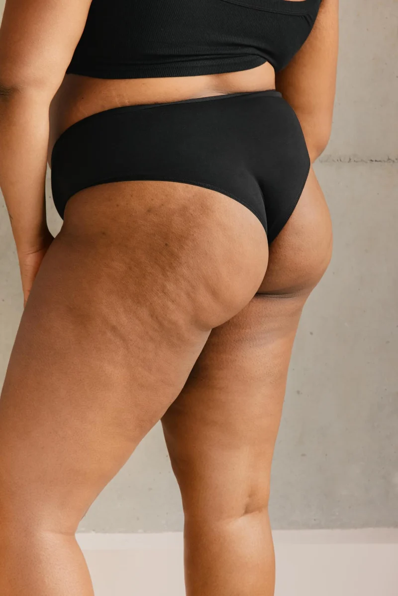 Shorty Tanga Coton BIO - Noir