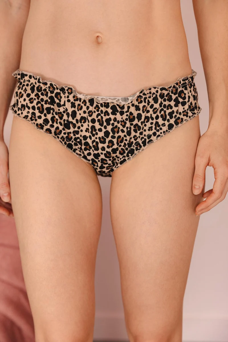 Bloomer Coton BIO - Léopard Beige