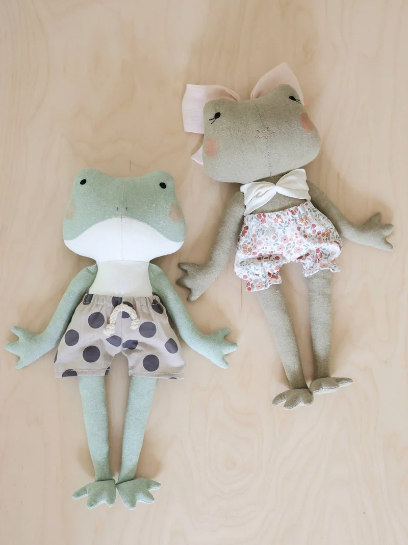 Patron de couture PDF | Peluche Grenouille | Mes Petites Lunes