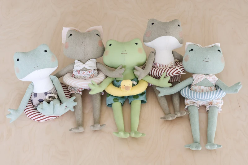 Patron de couture PDF | Peluche Grenouille | Mes Petites Lunes