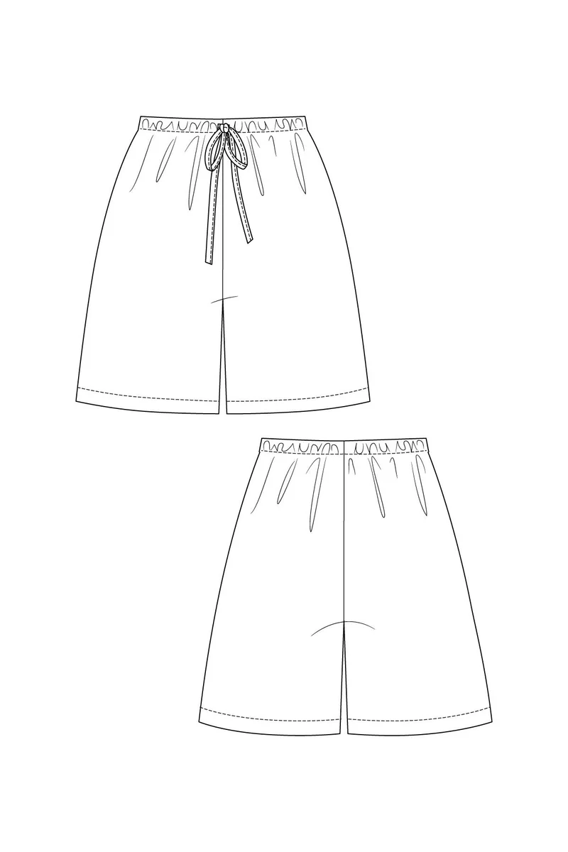 Patron de couture PDF | Short et Pantalon Taille Élastique Aulio | Named Clothing