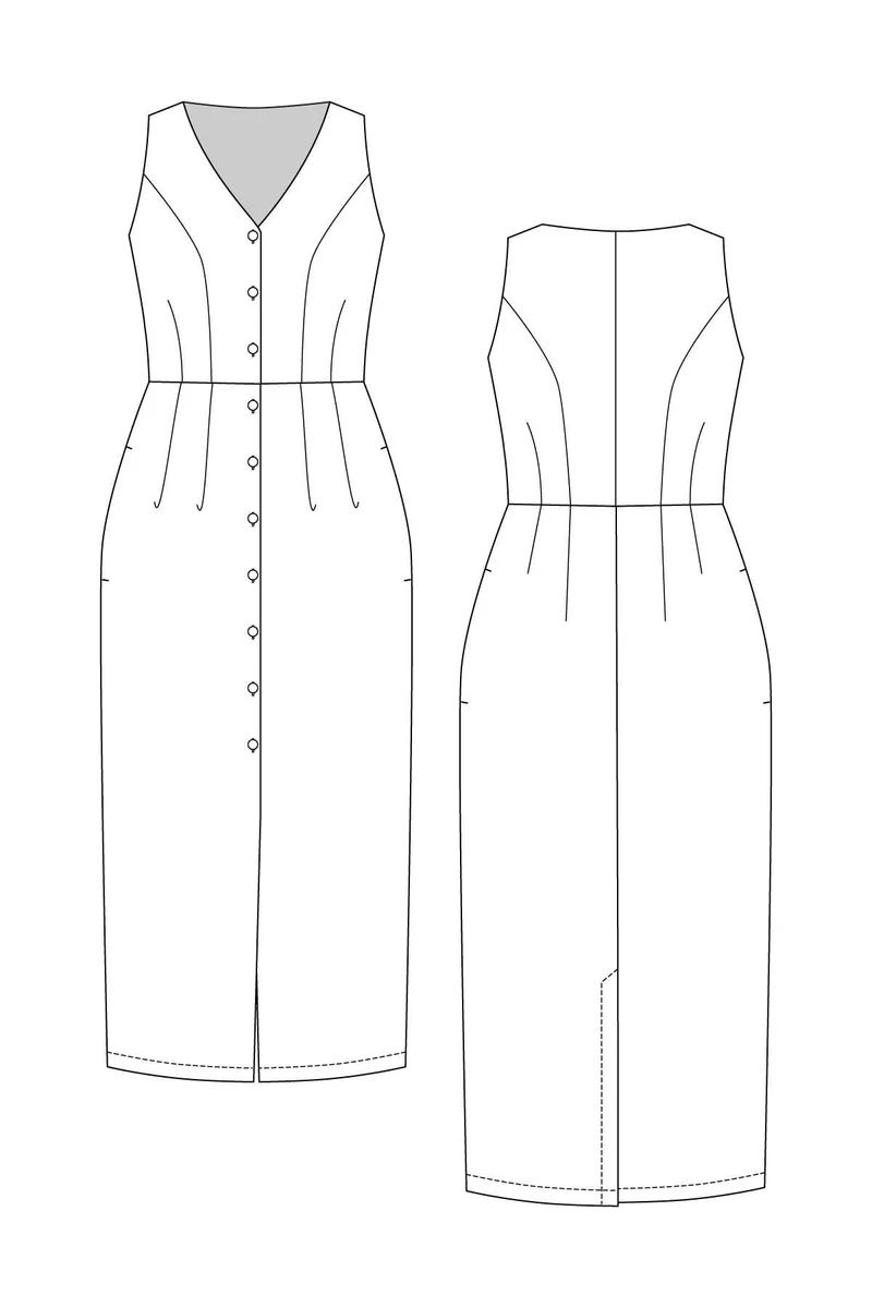 Patron de couture PDF | Robe Boutonnée et Veste Asteri | Named Clothing