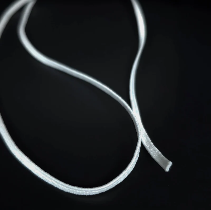 Élastique tressé | Blanc | 3.5 mm