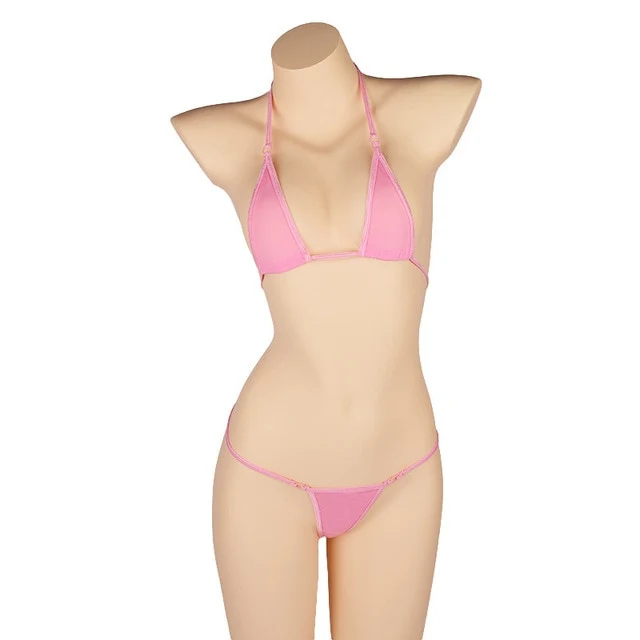PARAKINI Micro Mini Bikini Set 2020 New Sexy Women Erotic Transparent Swimwear Bathing Suit Tiny G-String Thong Bikini Beachwear