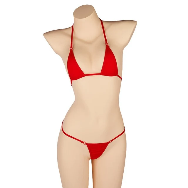 PARAKINI Micro Mini Bikini Set 2020 New Sexy Women Erotic Transparent Swimwear Bathing Suit Tiny G-String Thong Bikini Beachwear