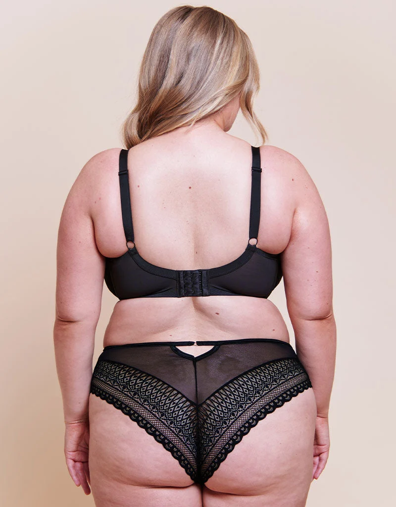 Curvy Kate Victory Nouveau Side Support Balcony Bra Black