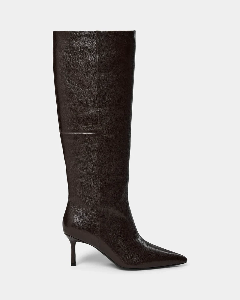 Bottes hautes en cuir à bout pointu Iida