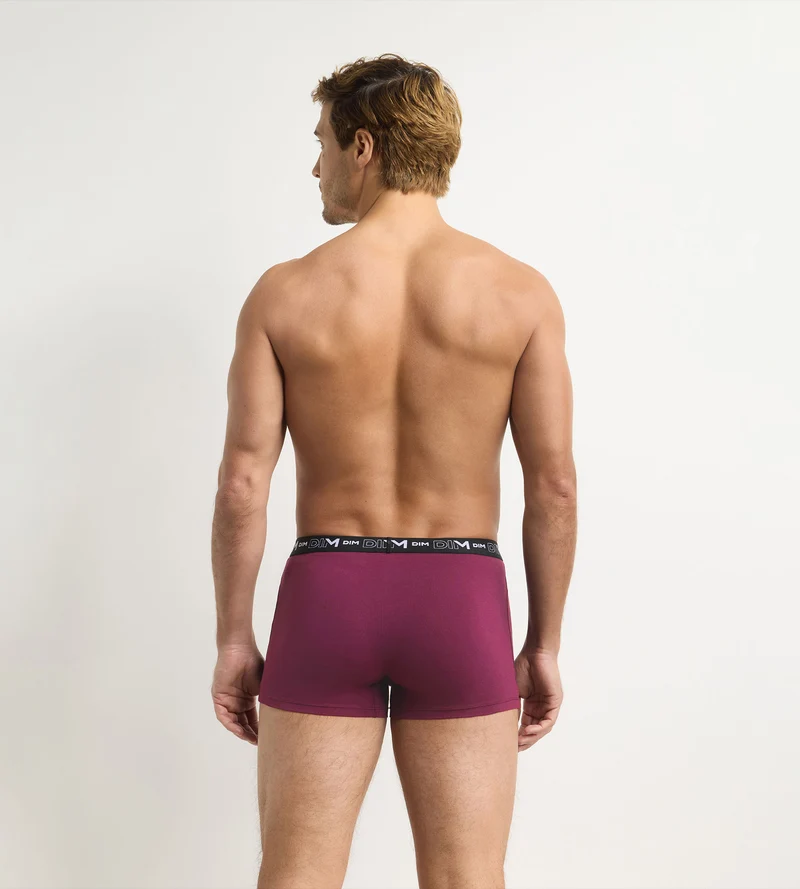 Lot de 4 boxers homme gris foncé, kaki, rouge, gris Coton Stretch