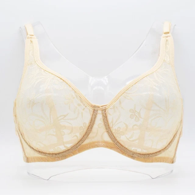 Plus Size Sexy Lace Bras For Women Underwired BH Hollow Out Bra Bralette Womens Underwear Delicate Embroidery Lingerie Brassiere