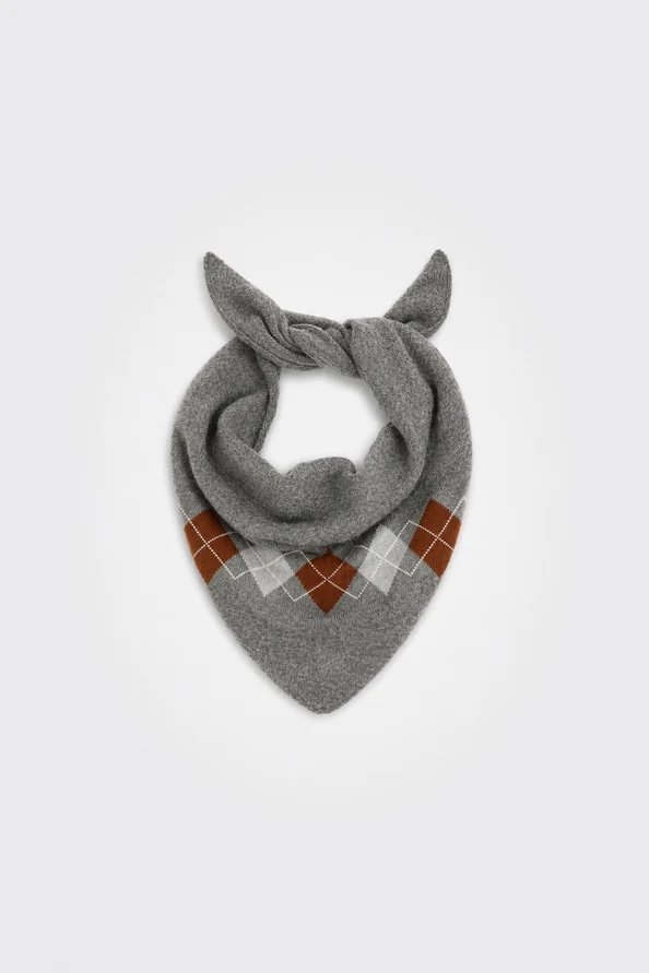 Foulard à nouer à motif losanges