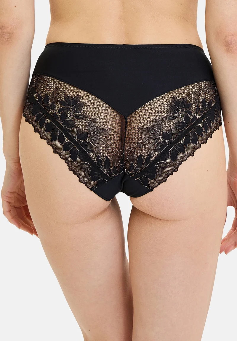 Lot de 2 Culottes Mélodie Noire Rouge & Noir Cuivré
