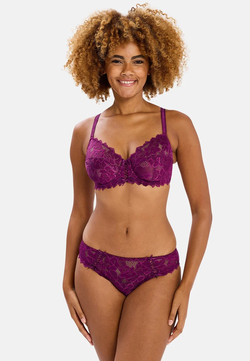 Lot de 2 slips Arum Magenta Pourpre et Vert Aquifère
