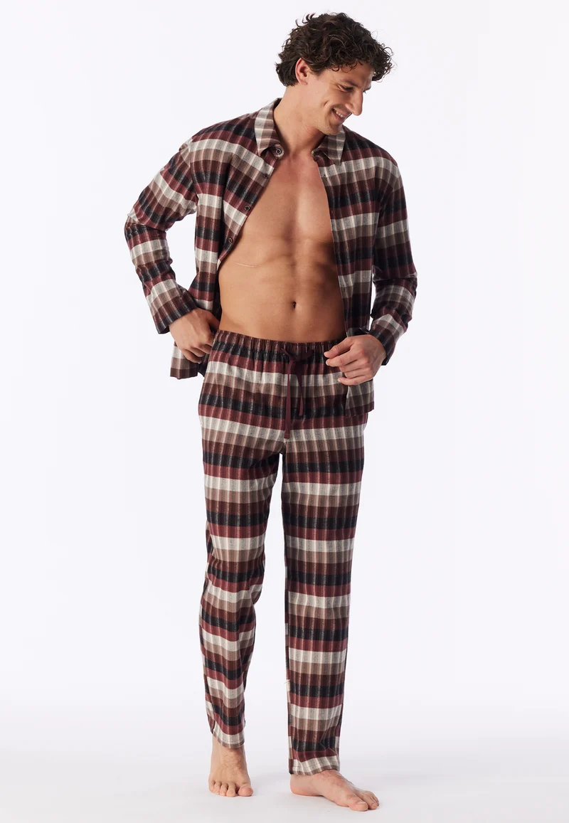 Pyjama Bunt gemustert - Selected Premium Warming