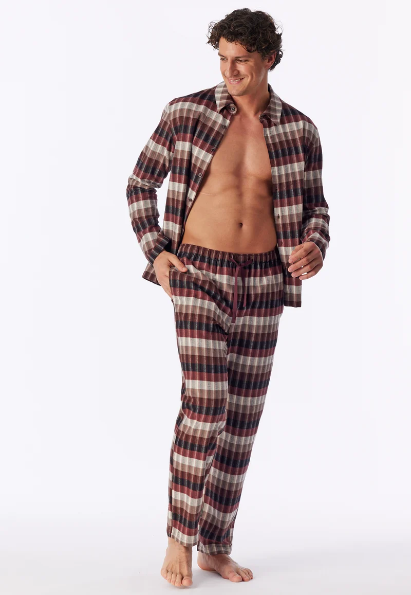 Pyjama Bunt gemustert - Selected Premium Warming