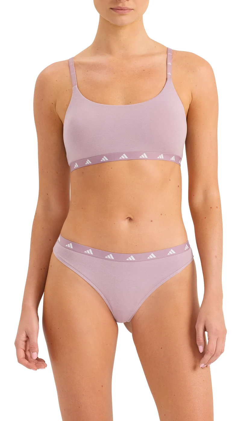Bustier mit herausnehmbaren Pads Lila - ADIDAS