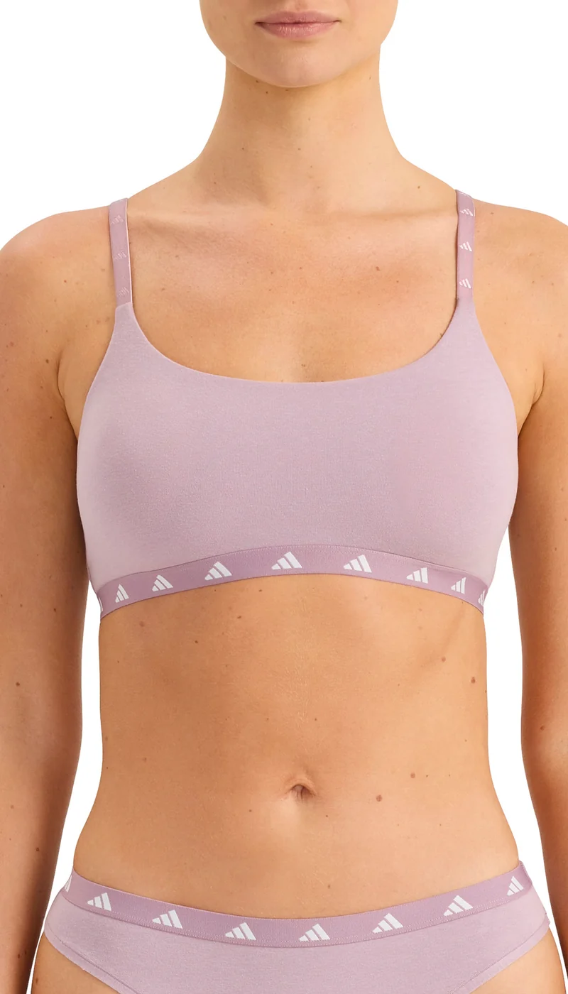 Bustier mit herausnehmbaren Pads Lila - ADIDAS