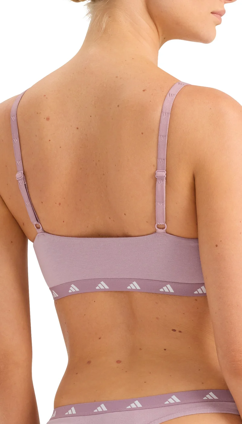 Bustier mit herausnehmbaren Pads Lila - ADIDAS