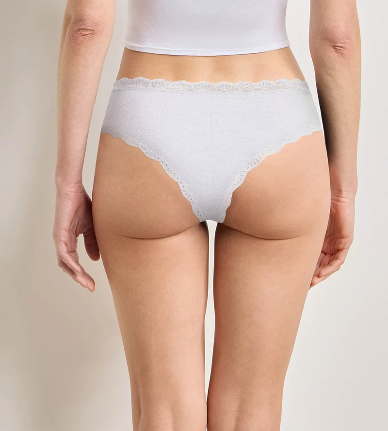 Lot de 2 culottes gris cendre Daily Coton Dentelle