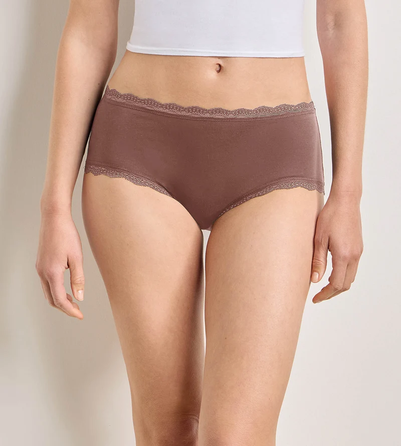 Lot de 2 shortys cendre Daily Coton Dentelle
