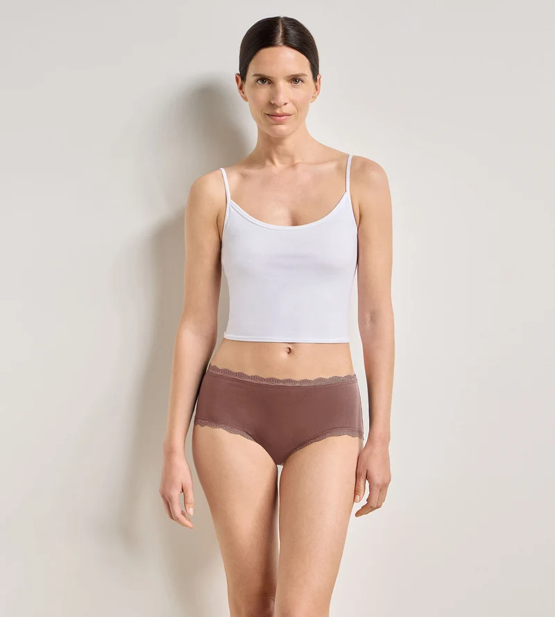 Lot de 2 shortys cendre Daily Coton Dentelle