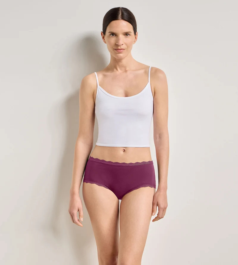 Lot de 2 shortys rose émeraude Daily Coton Dentelle