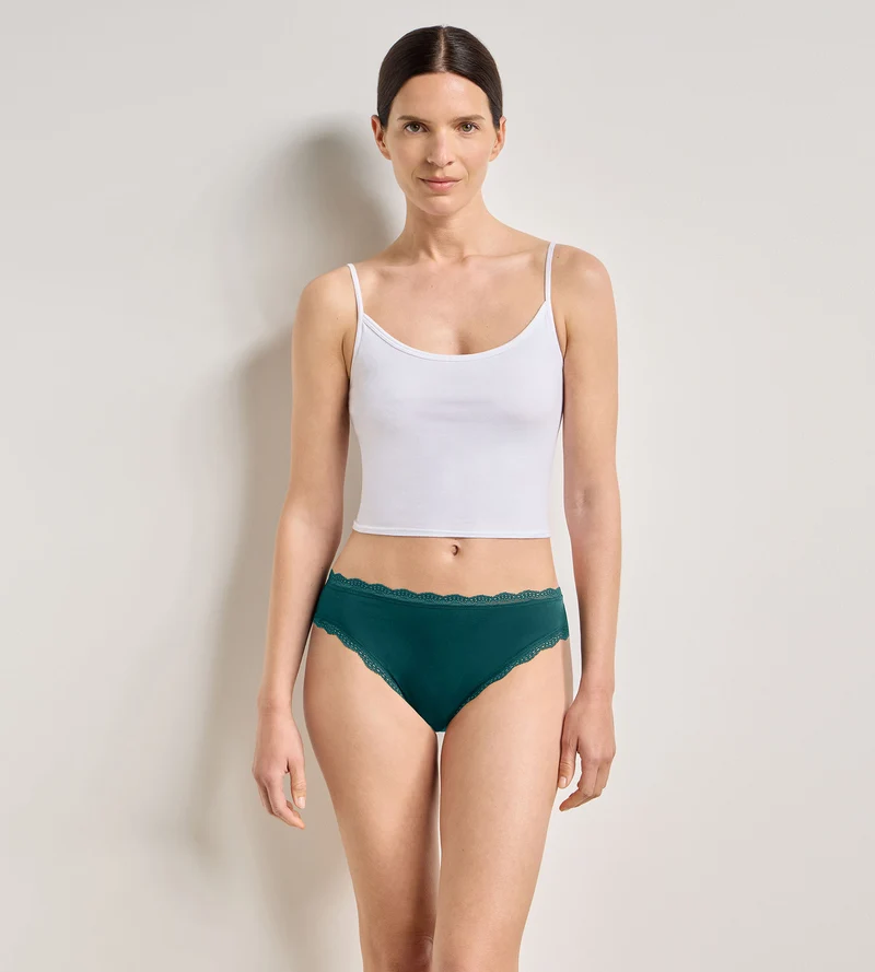 Lot de 2 culottes rose émeraude Daily Coton Dentelle