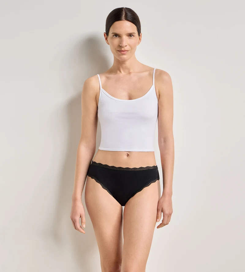 Lot de 2 culottes noir Daily Coton Dentelle