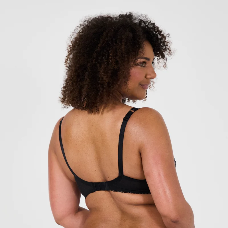 Soutien-gorge emboîtant noir végétal Luccia swing