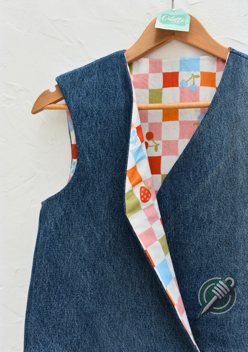 Gilet sans manches réversible