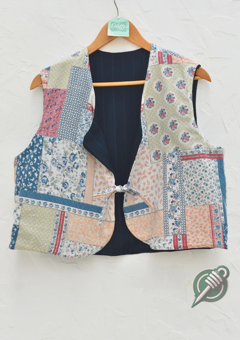 Gilet sans manches réversible
