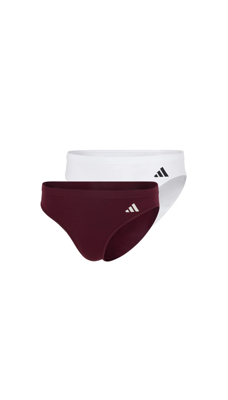 Slip 2er-Pack Bordeaux/Weiss - ADIDAS