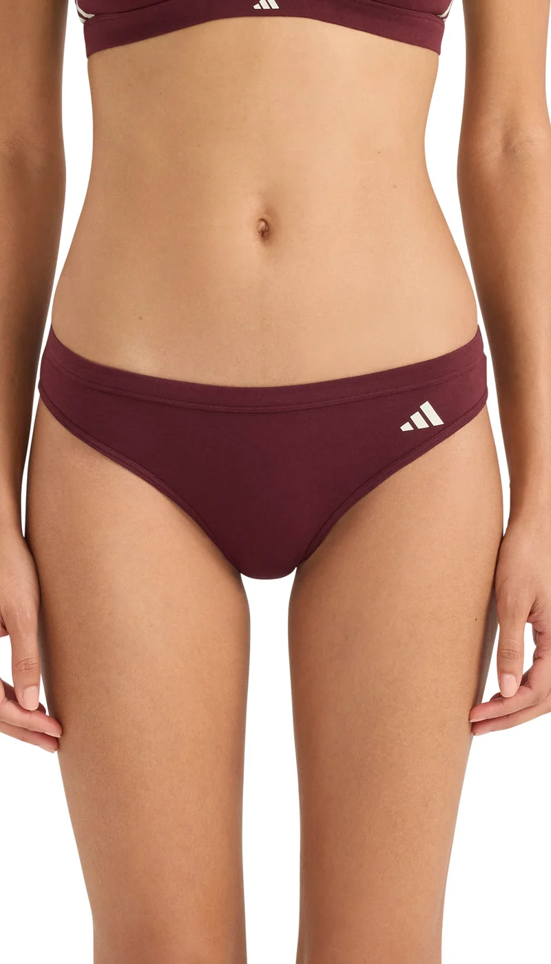 Slip 2er-Pack Bordeaux/Weiss - ADIDAS