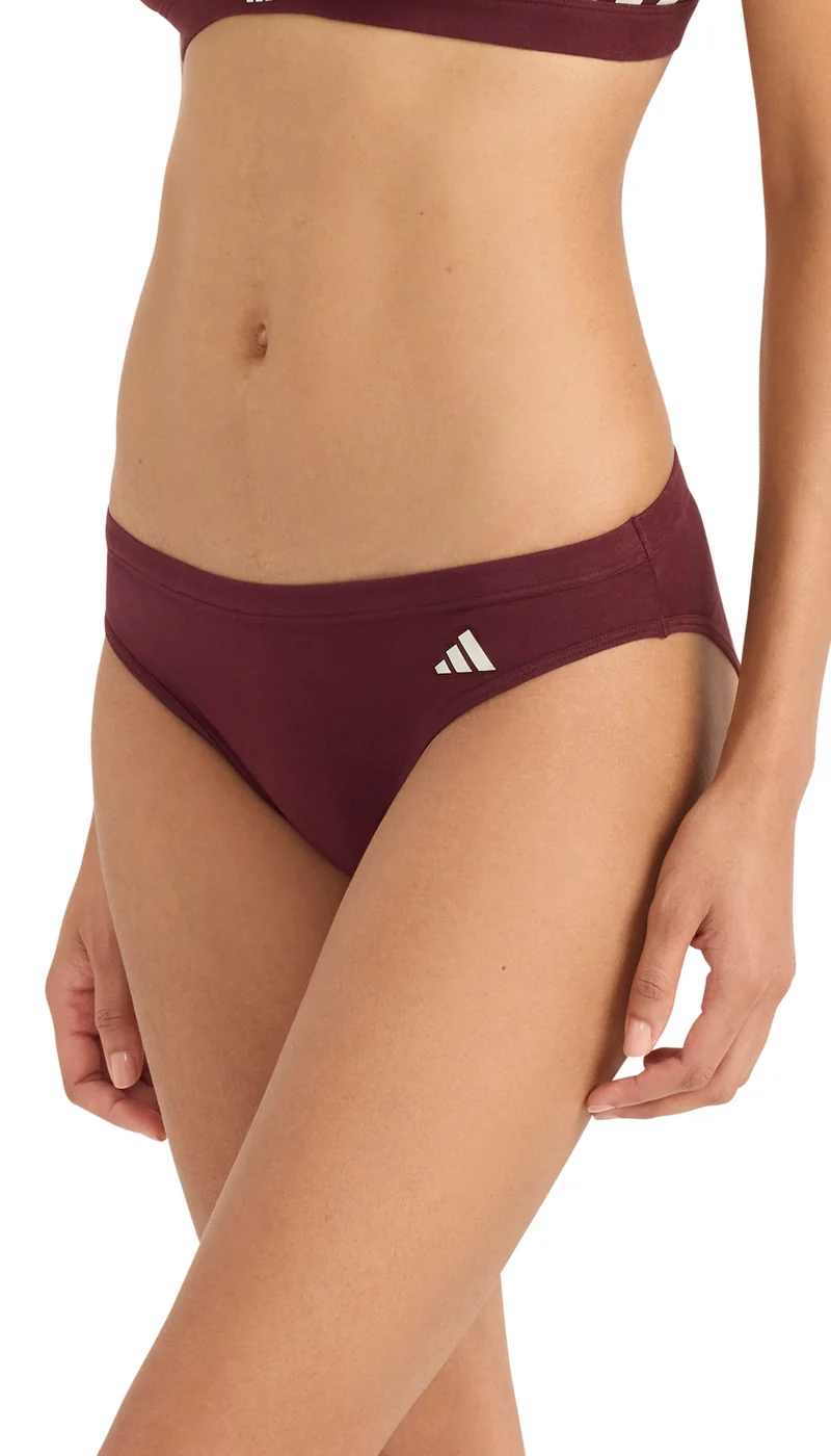 Slip 2er-Pack Bordeaux/Weiss - ADIDAS