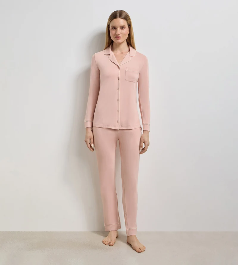 Chemise de pyjama rose poudré Soft Blush