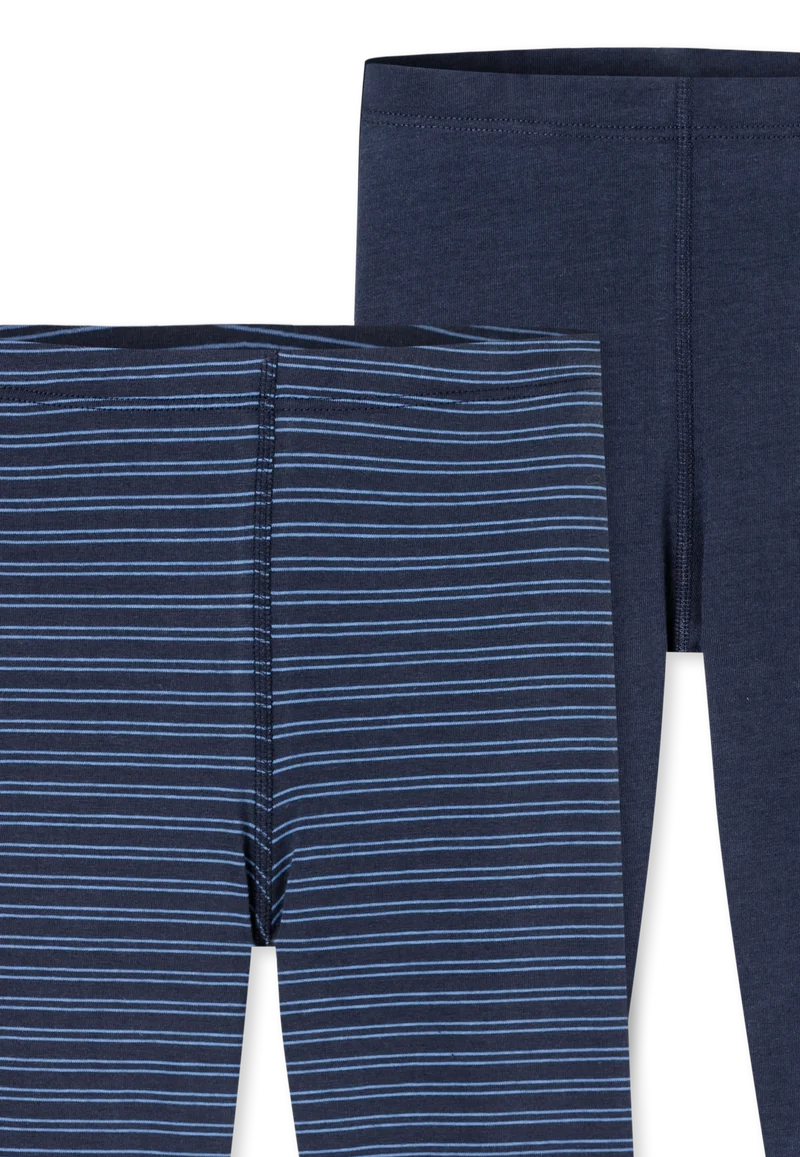 Unterhose lang 2er-Pack Blau gemustert - 95/5