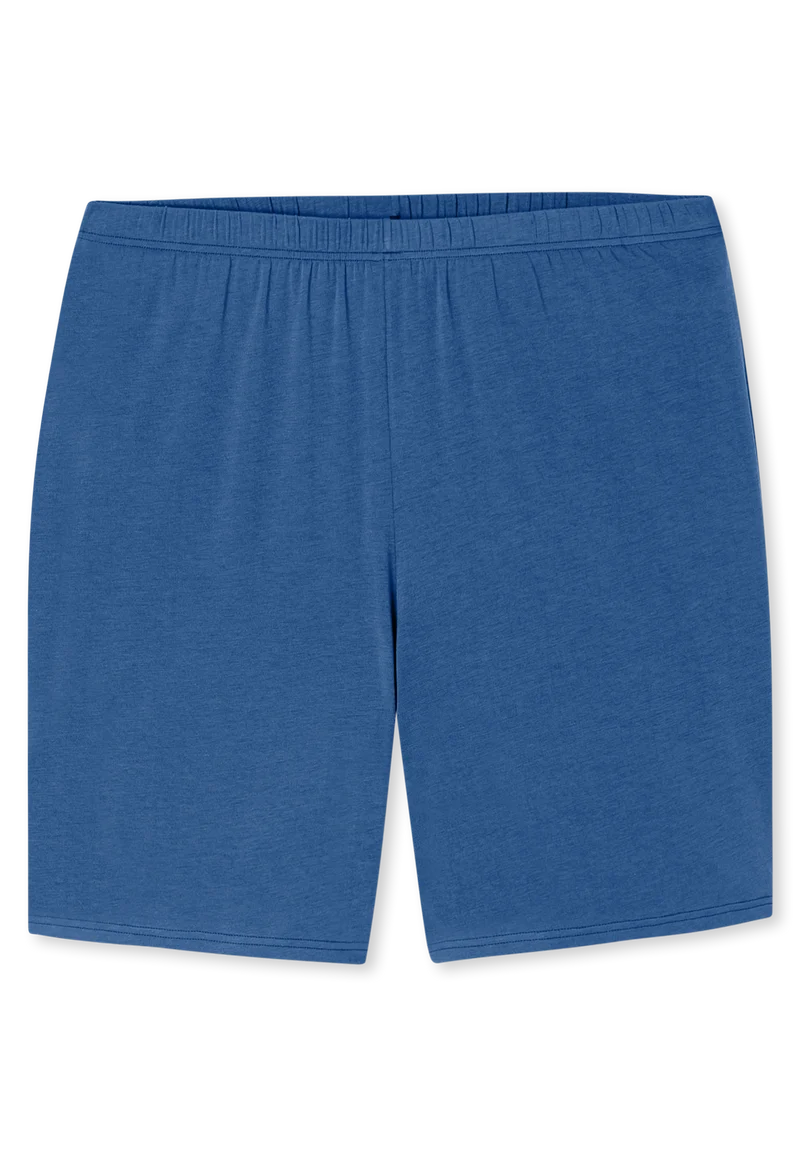 Schlafanzug kurz Blau gestreift - Long Life Soft