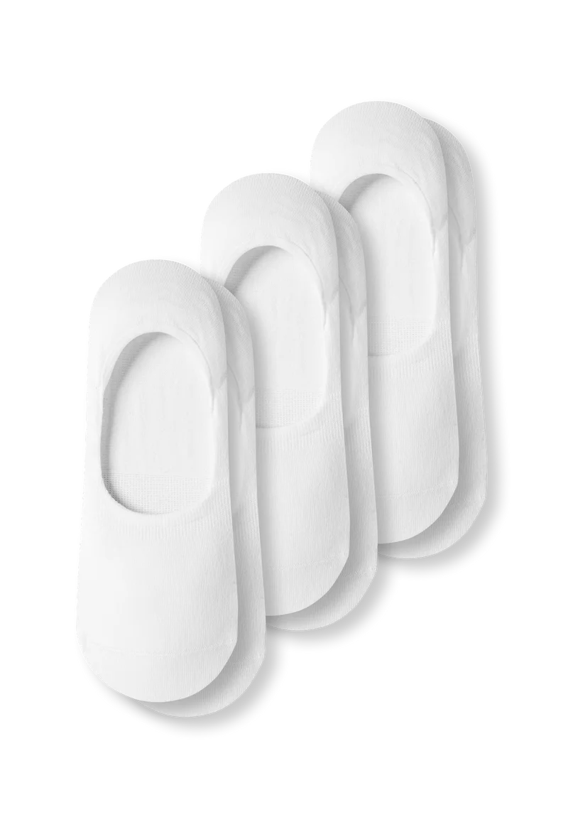 Füßlinge 3er-Pack Weiss - Long Life Cool